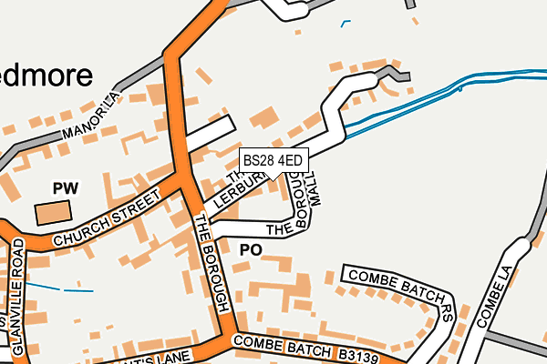 BS28 4ED map - OS OpenMap – Local (Ordnance Survey)