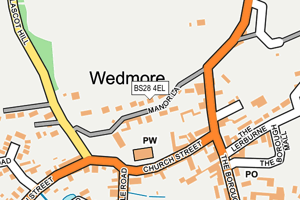 BS28 4EL map - OS OpenMap – Local (Ordnance Survey)