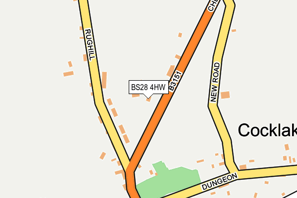 BS28 4HW map - OS OpenMap – Local (Ordnance Survey)