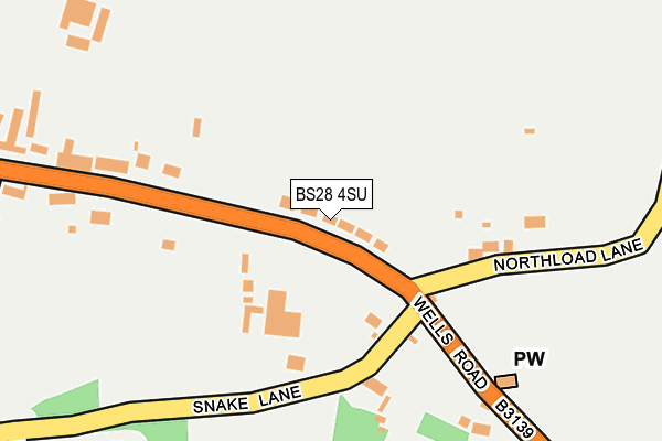 BS28 4SU map - OS OpenMap – Local (Ordnance Survey)