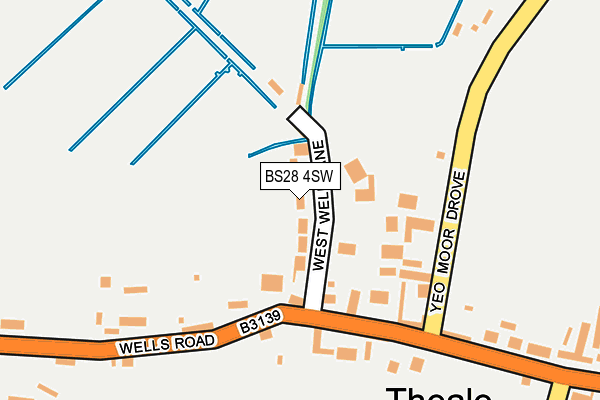 BS28 4SW map - OS OpenMap – Local (Ordnance Survey)