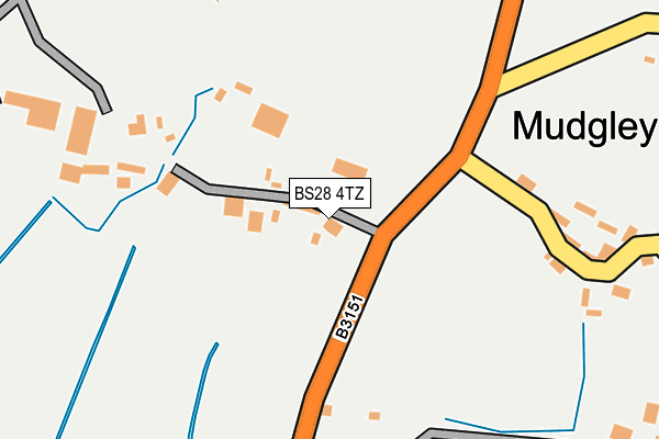 BS28 4TZ map - OS OpenMap – Local (Ordnance Survey)