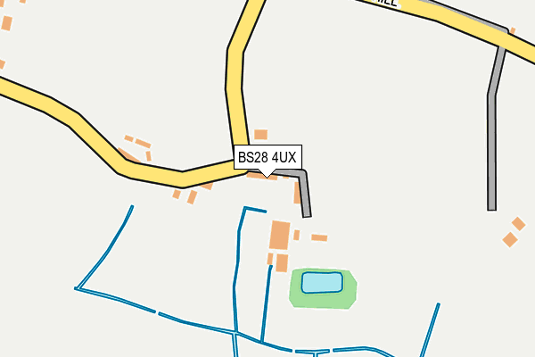 BS28 4UX map - OS OpenMap – Local (Ordnance Survey)