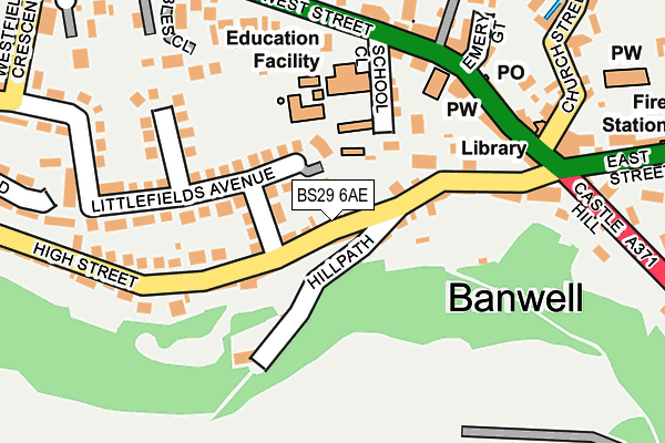 Map of BANWELL ACCOUNTANCY SERVICES LTD at local scale
