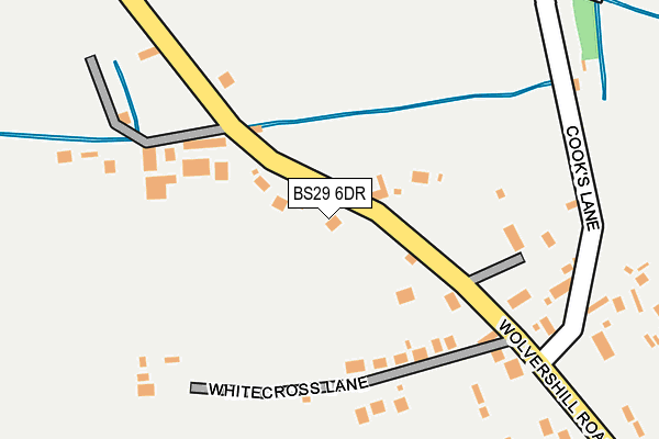BS29 6DR map - OS OpenMap – Local (Ordnance Survey)