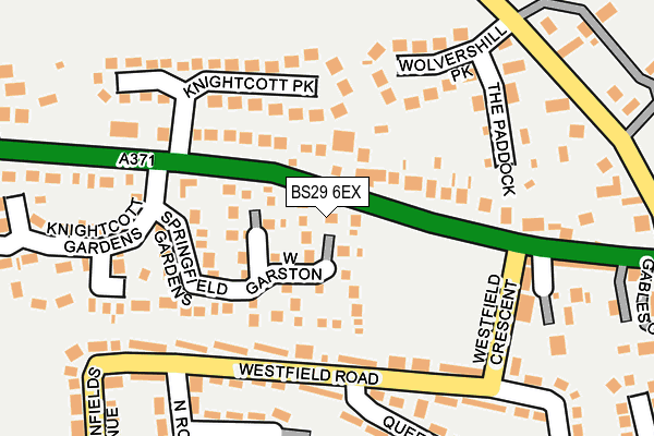 BS29 6EX map - OS OpenMap – Local (Ordnance Survey)