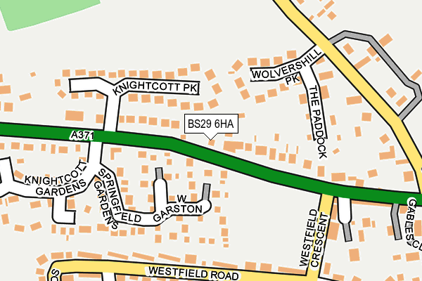 BS29 6HA map - OS OpenMap – Local (Ordnance Survey)