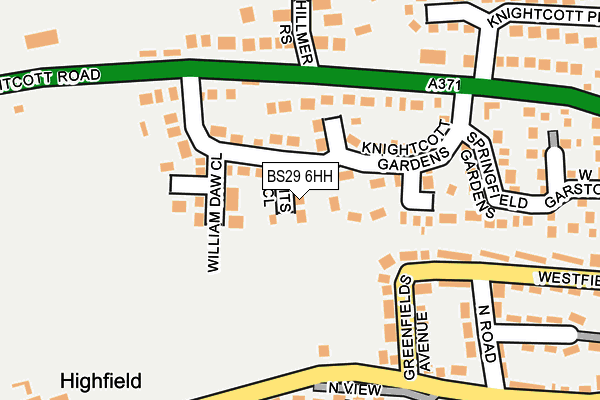 BS29 6HH map - OS OpenMap – Local (Ordnance Survey)