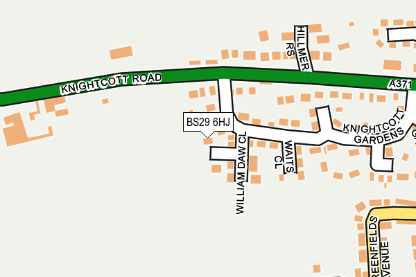BS29 6HJ map - OS OpenMap – Local (Ordnance Survey)