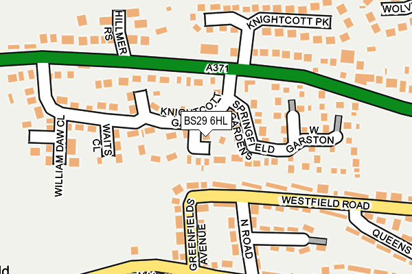 BS29 6HL map - OS OpenMap – Local (Ordnance Survey)