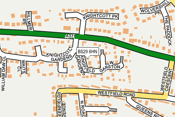 BS29 6HN map - OS OpenMap – Local (Ordnance Survey)
