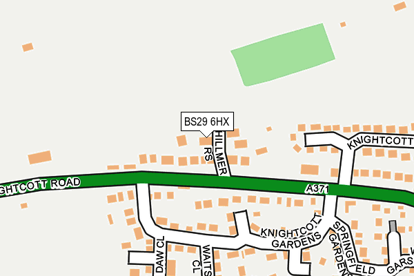BS29 6HX map - OS OpenMap – Local (Ordnance Survey)