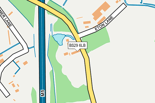 BS29 6LB map - OS OpenMap – Local (Ordnance Survey)