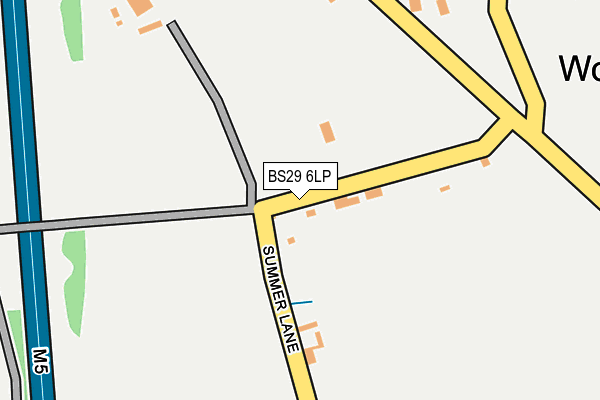 BS29 6LP map - OS OpenMap – Local (Ordnance Survey)