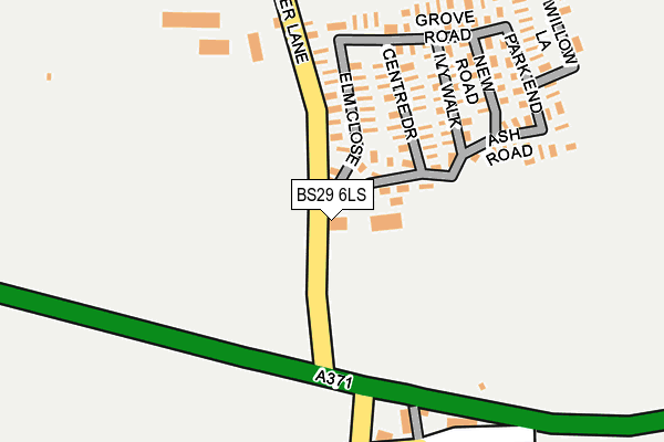BS29 6LS map - OS OpenMap – Local (Ordnance Survey)