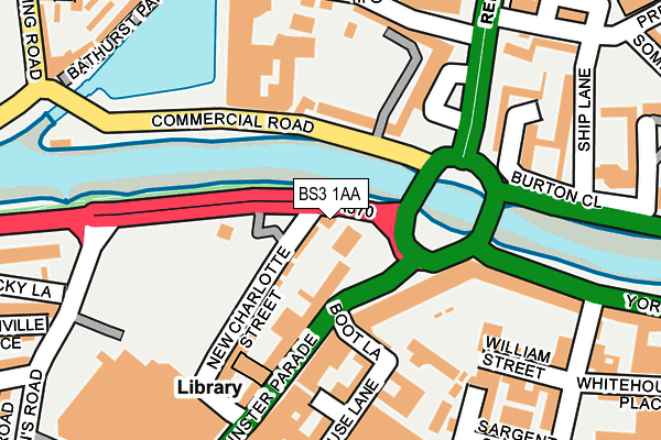 BS3 1AA map - OS OpenMap – Local (Ordnance Survey)