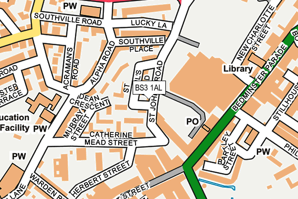 BS3 1AL map - OS OpenMap – Local (Ordnance Survey)