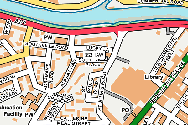 BS3 1AW map - OS OpenMap – Local (Ordnance Survey)