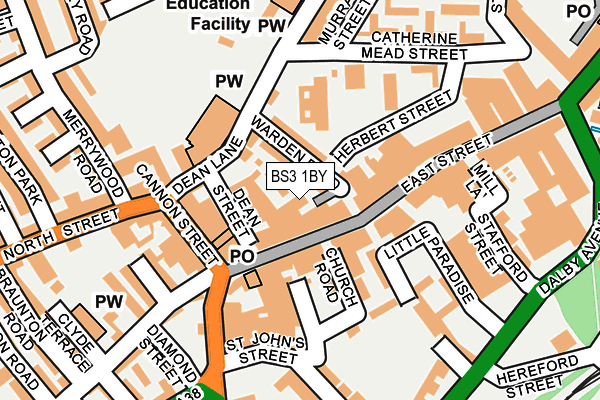 BS3 1BY map - OS OpenMap – Local (Ordnance Survey)