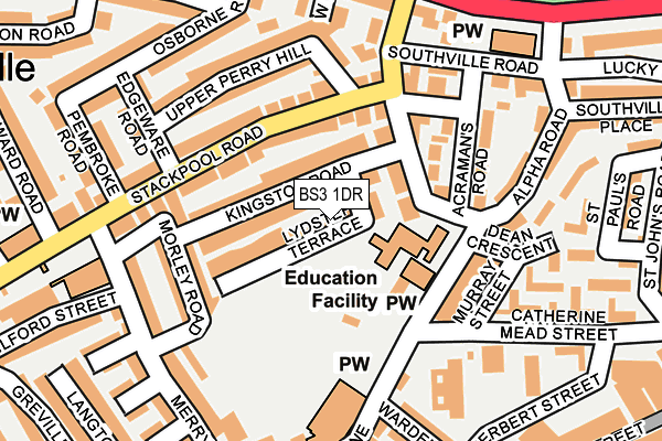 BS3 1DR map - OS OpenMap – Local (Ordnance Survey)