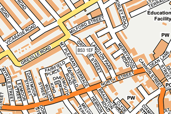 BS3 1EF map - OS OpenMap – Local (Ordnance Survey)