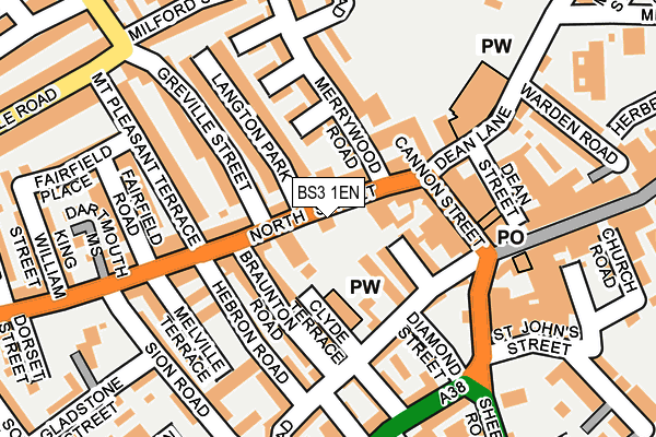 BS3 1EN map - OS OpenMap – Local (Ordnance Survey)