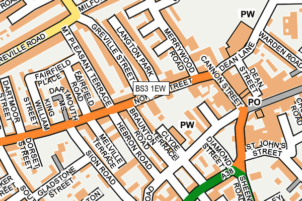 BS3 1EW map - OS OpenMap – Local (Ordnance Survey)