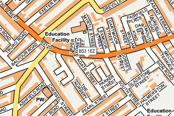 BS3 1EZ map - OS OpenMap – Local (Ordnance Survey)