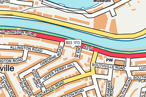 BS3 1FD map - OS OpenMap – Local (Ordnance Survey)