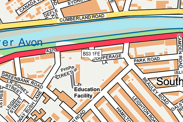 BS3 1FE map - OS OpenMap – Local (Ordnance Survey)