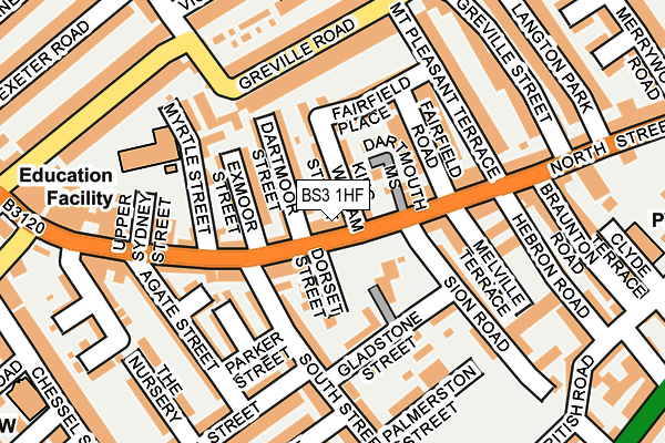 Map of FAIRFIELD PROPERTIES (BRISTOL) LIMITED at local scale
