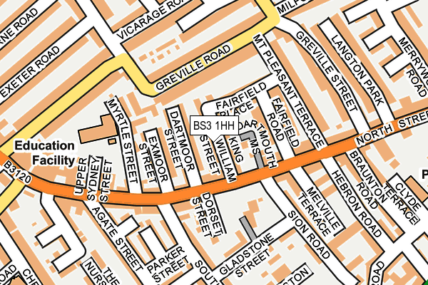 BS3 1HH map - OS OpenMap – Local (Ordnance Survey)