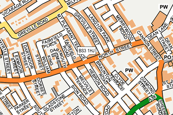 BS3 1HJ map - OS OpenMap – Local (Ordnance Survey)