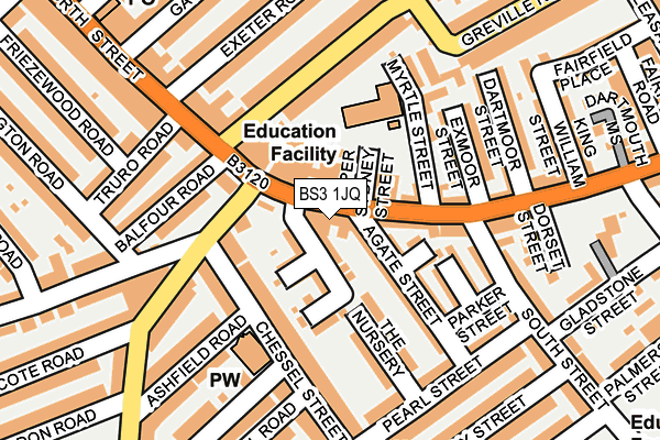 BS3 1JQ map - OS OpenMap – Local (Ordnance Survey)