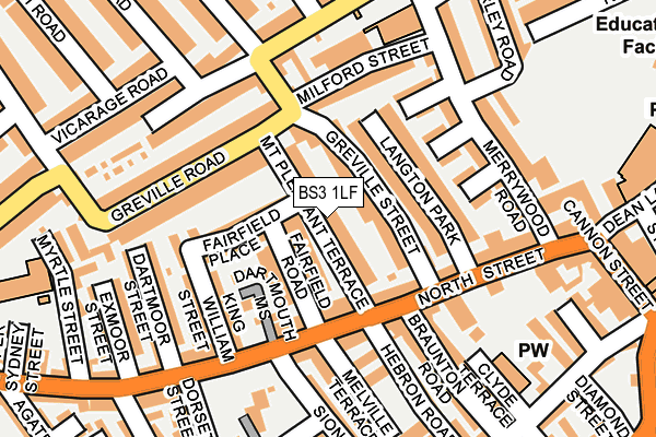 BS3 1LF map - OS OpenMap – Local (Ordnance Survey)