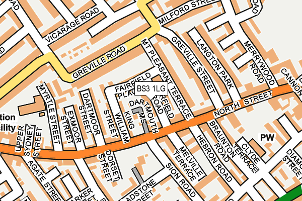 BS3 1LG map - OS OpenMap – Local (Ordnance Survey)