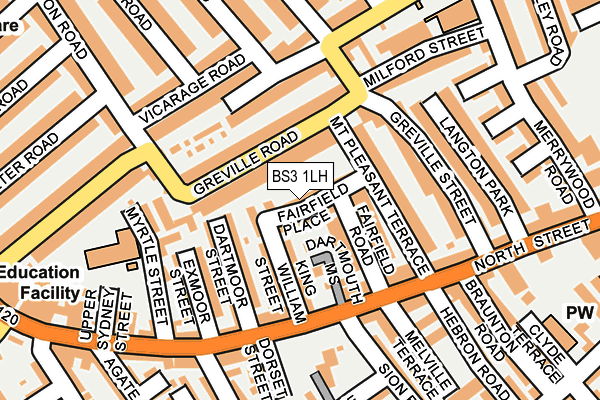 BS3 1LH map - OS OpenMap – Local (Ordnance Survey)