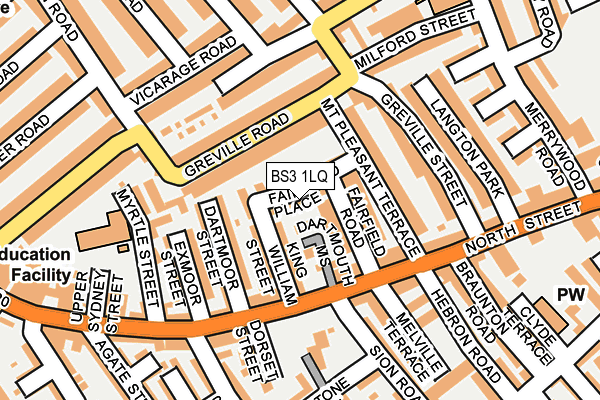 BS3 1LQ map - OS OpenMap – Local (Ordnance Survey)