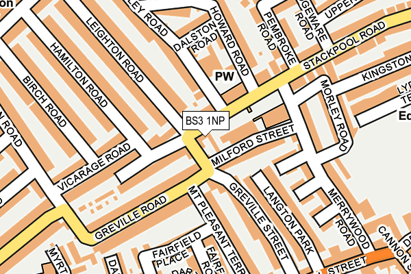 BS3 1NP map - OS OpenMap – Local (Ordnance Survey)