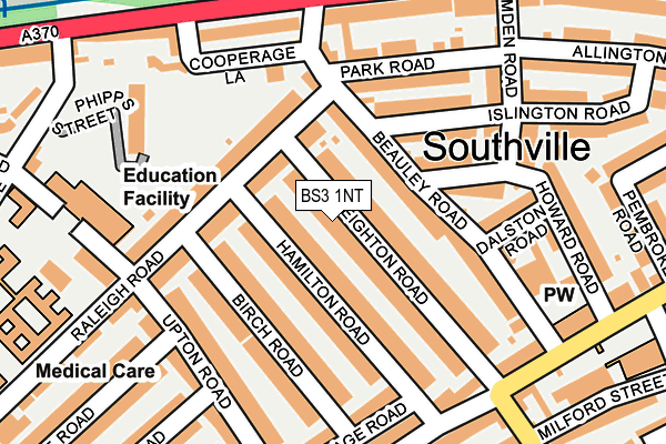 BS3 1NT map - OS OpenMap – Local (Ordnance Survey)