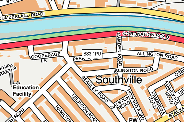 BS3 1PU map - OS OpenMap – Local (Ordnance Survey)