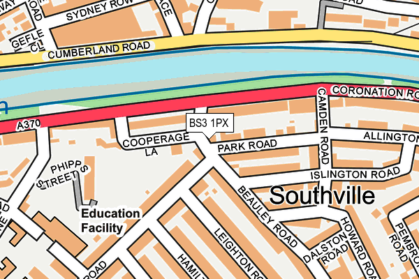 BS3 1PX map - OS OpenMap – Local (Ordnance Survey)