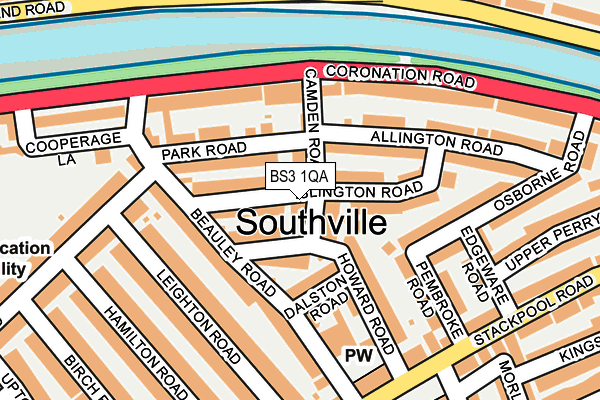 BS3 1QA map - OS OpenMap – Local (Ordnance Survey)