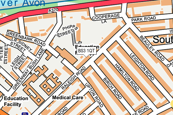 BS3 1QT map - OS OpenMap – Local (Ordnance Survey)