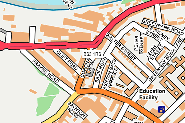 BS3 1RS map - OS OpenMap – Local (Ordnance Survey)