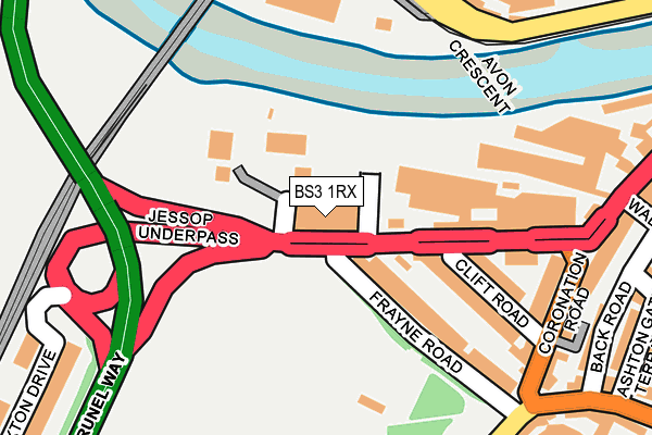 BS3 1RX map - OS OpenMap – Local (Ordnance Survey)
