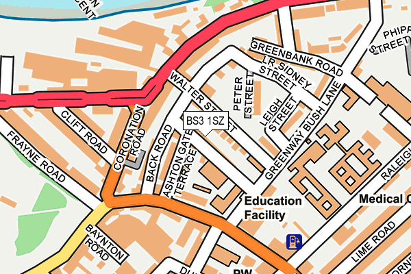 BS3 1SZ map - OS OpenMap – Local (Ordnance Survey)