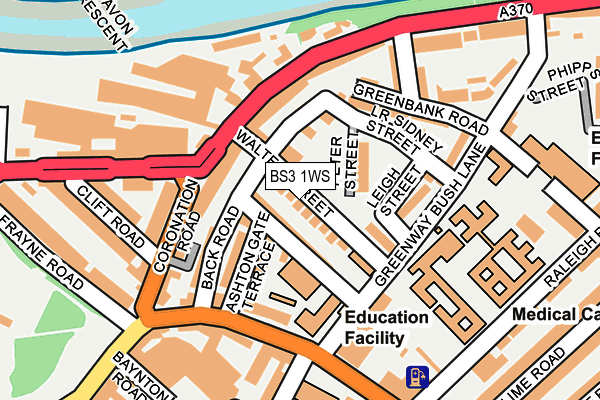 BS3 1WS map - OS OpenMap – Local (Ordnance Survey)