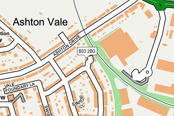 BS3 2BG map - OS OpenMap – Local (Ordnance Survey)