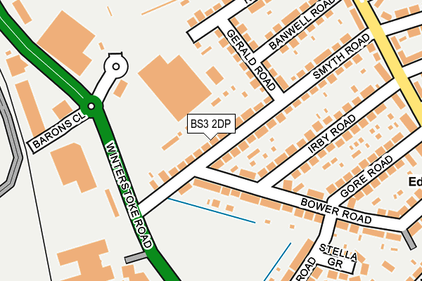 BS3 2DP map - OS OpenMap – Local (Ordnance Survey)